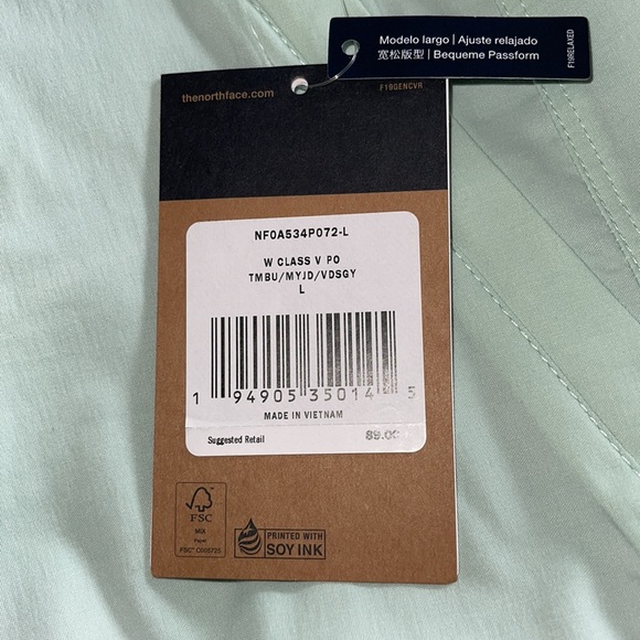 The North Face Class V Windbreaker/Anorak/pullover/NWT - Picture 7 of 9